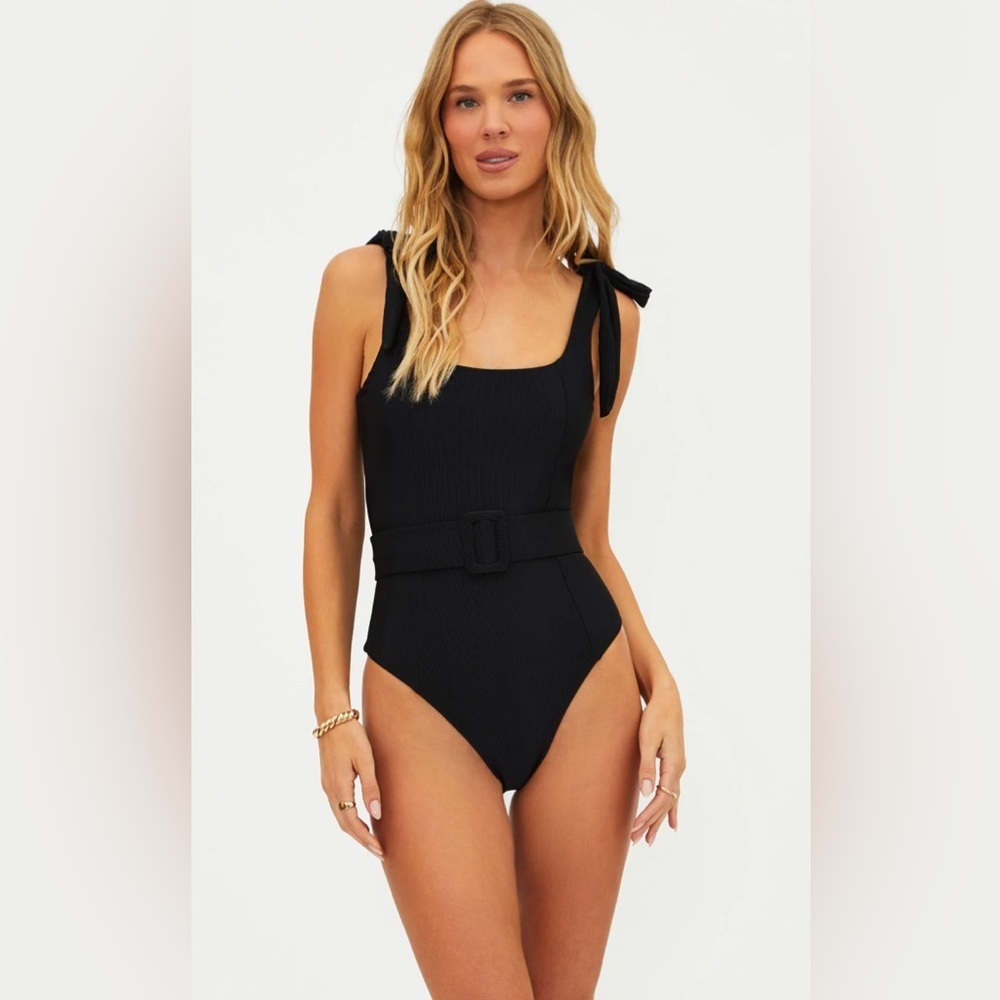 Beach Riot Sidney Belted Swimsuit Medium